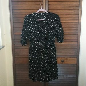 Wassino Black W/ White Polkadots Dress